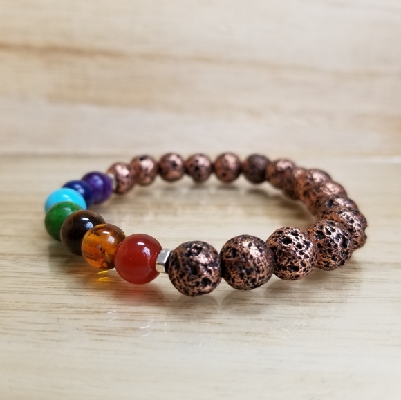 7 Chakra Diffuser Bracelet - Picture 3 of 7
